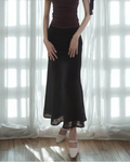 Laura Lace Mermaid Skirt Co-Ord (Black)