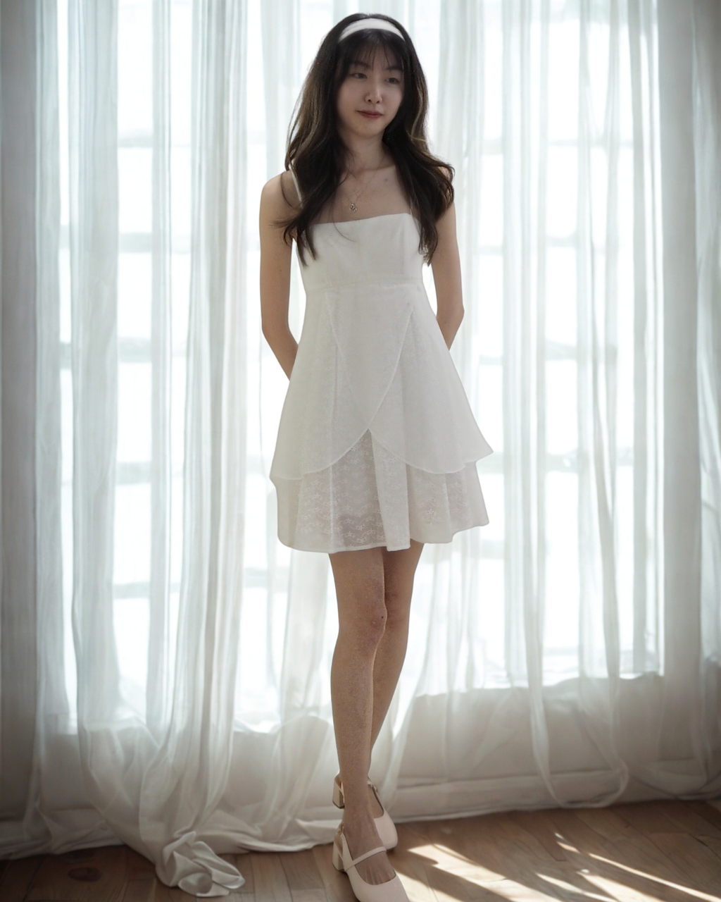 Eloise Eyelet Romper Dress