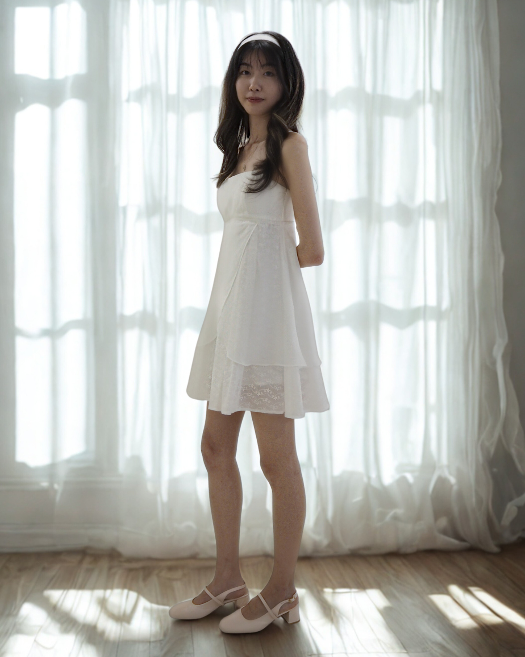 Eloise Eyelet Romper Dress