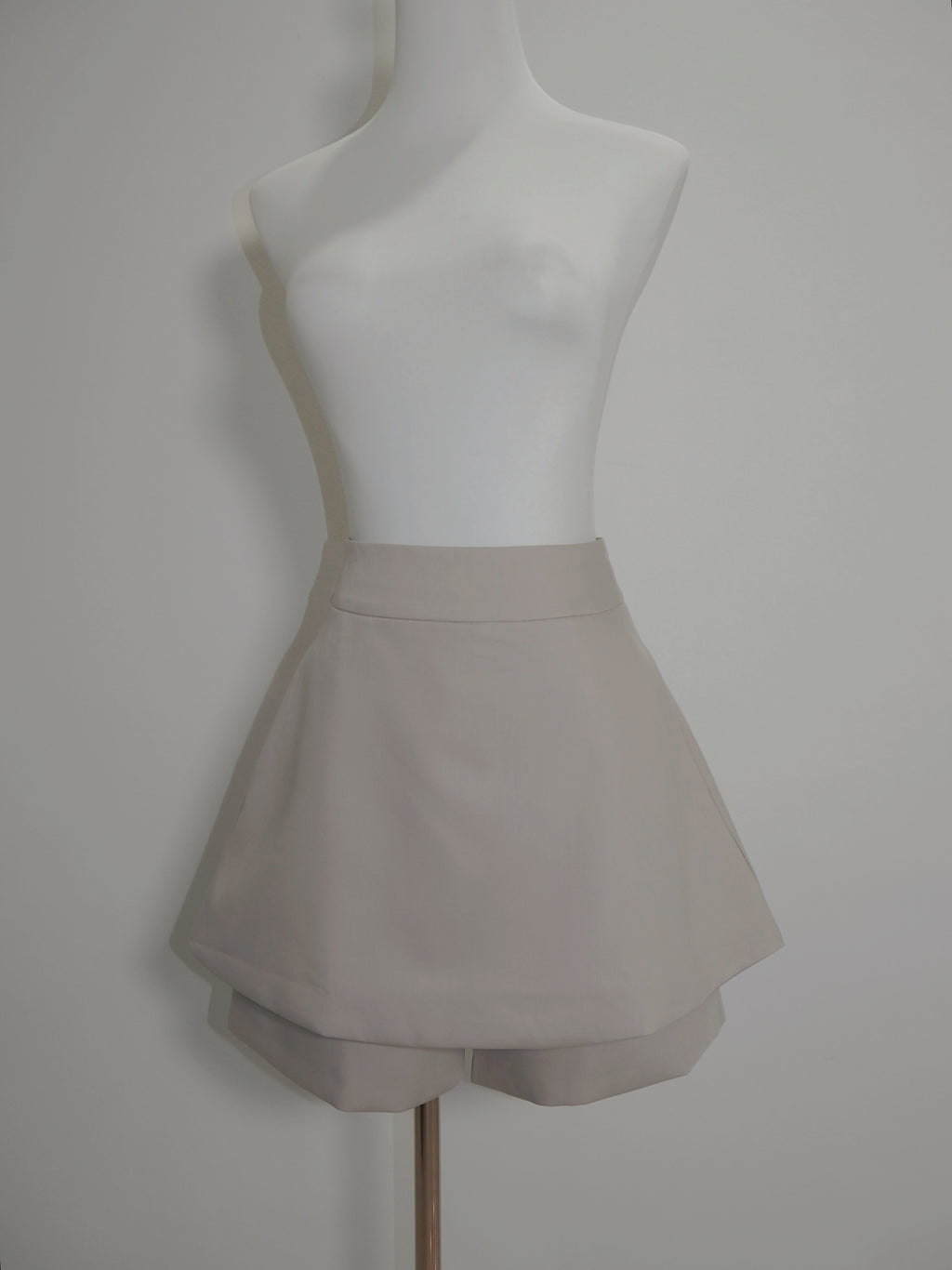 Prim Peplum Skorts Co-Ord (Milky Brown)