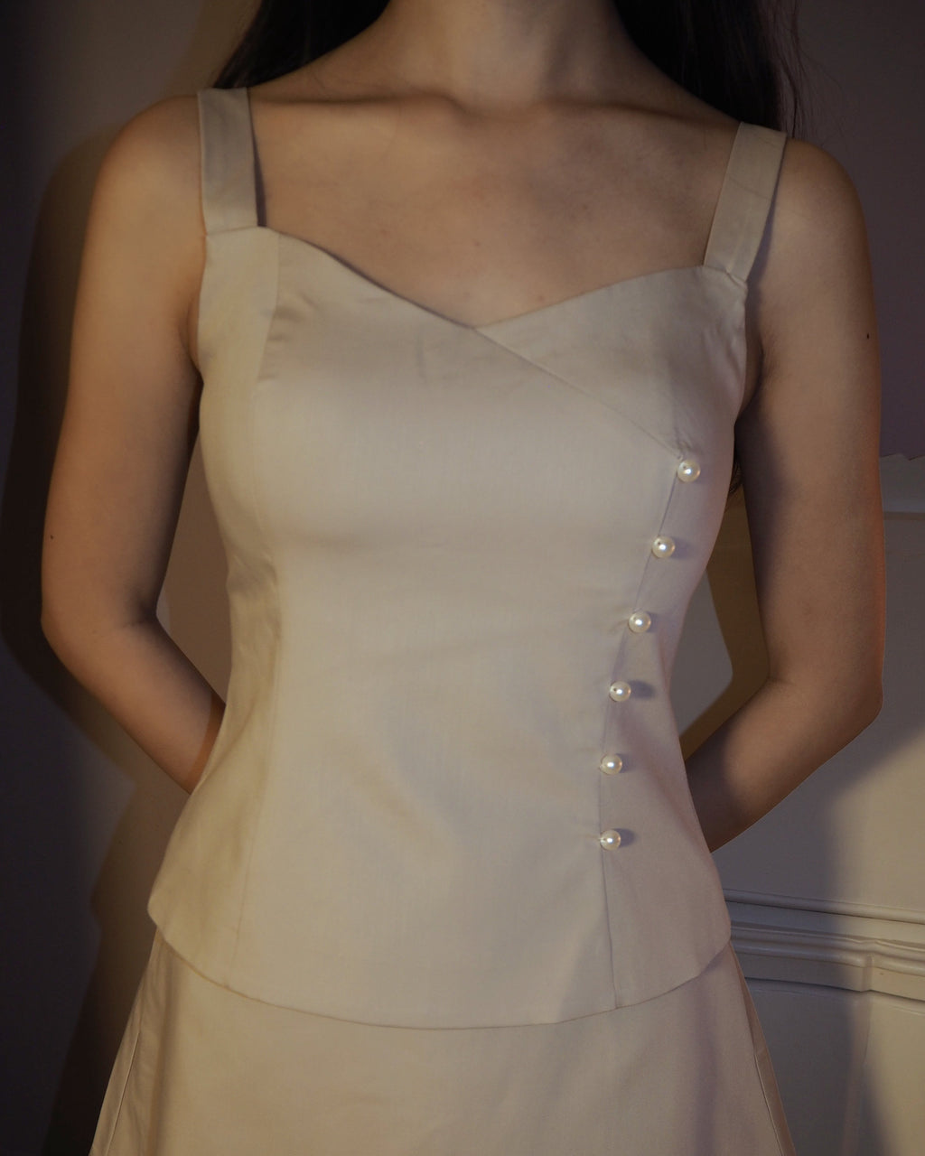 Prim Pearl Co-Ord Top (Milky Brown)
