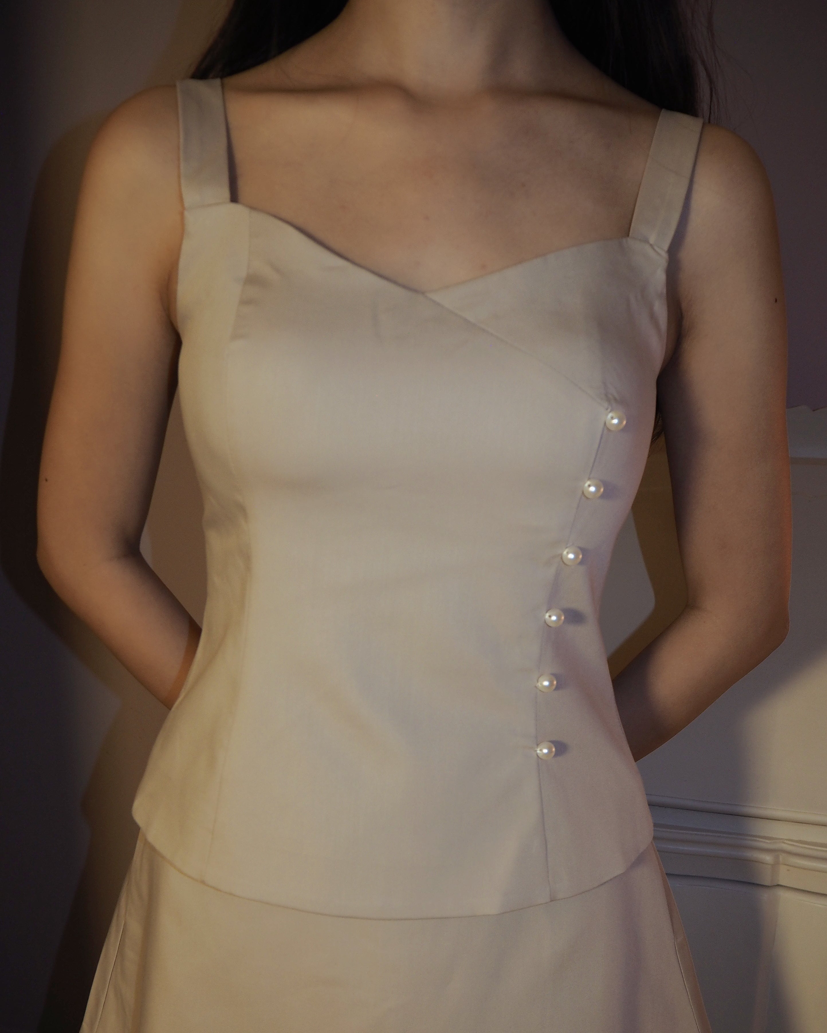 Prim Pearl Co-Ord Top (Milky Brown)